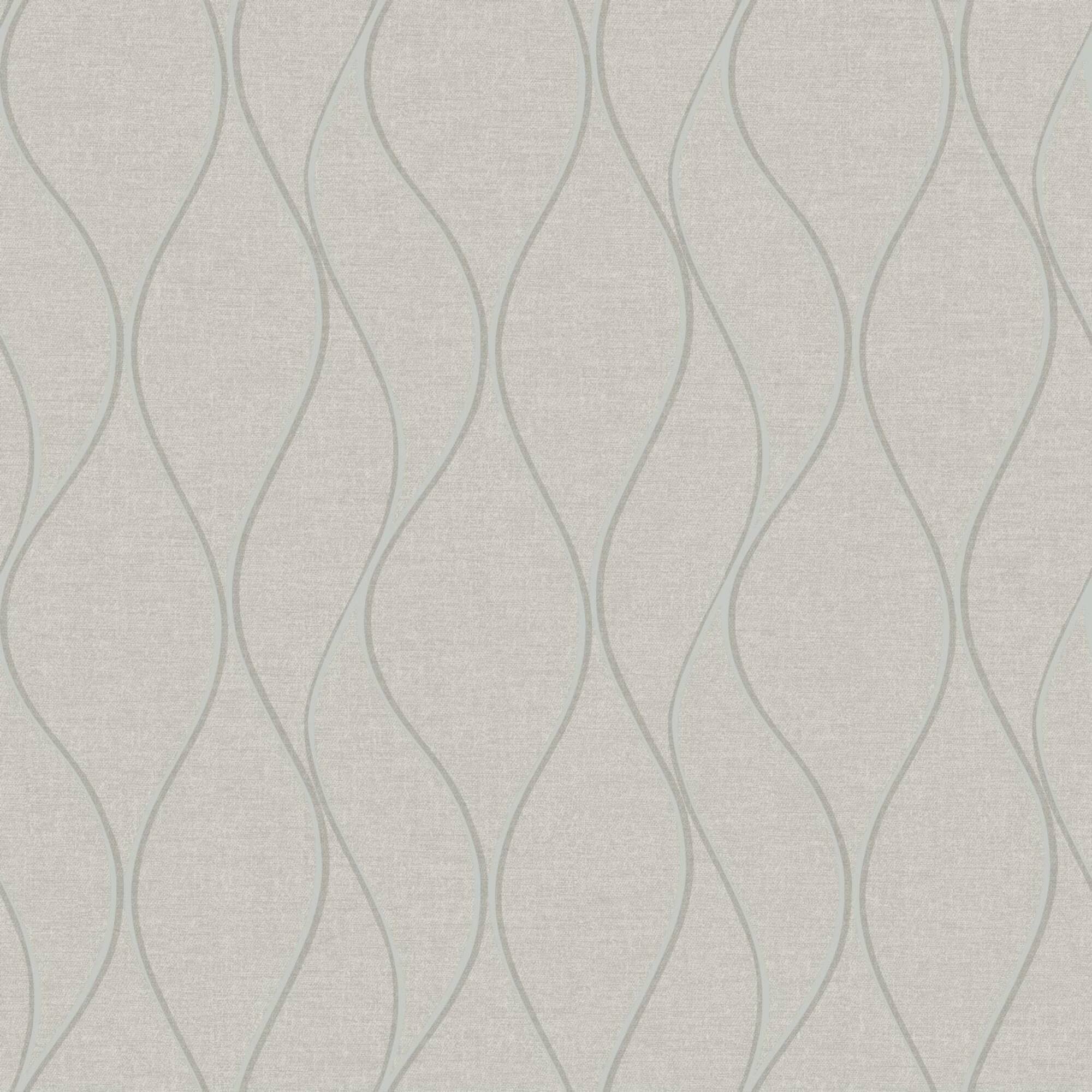 RoomMates Wave Ogee Peel & Stick Wallpaper